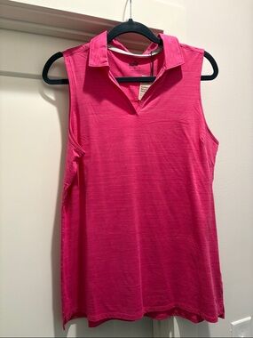 NWT Puma Sleeveless Polo Tank - Hot Pink